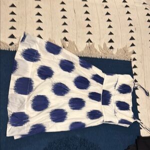 Kate Spade White and Blue Polka Dot Dress